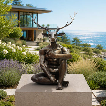 The Deer Loved His Long Black (Bronze Sculpture, Mid-Size)