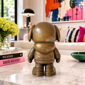 The Original Dogboy of the Bronze Glow (Bronze Sculpture, Small)