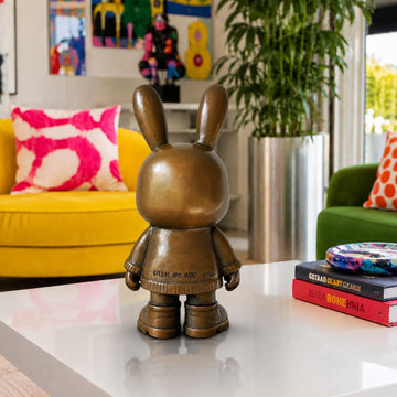 The Original Rabbitgirl of the Bronze Glow (Bronze Sculpture, Small)