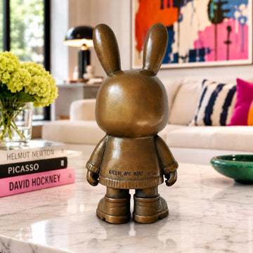 The Original Rabbitgirl of the Bronze Glow (Bronze Sculpture, Small)