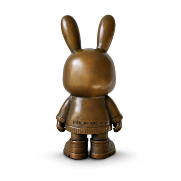 The Original Rabbitgirl of the Bronze Glow (Bronze Sculpture, Small)