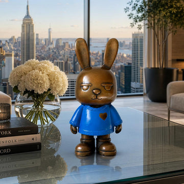 The Original Rabbitgirl of the Moonlit Blue (Bronze Sculpture, Small)