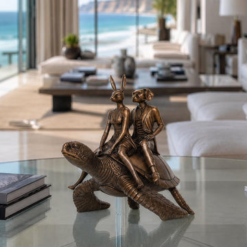 The Sea Turtle Riders (Bronze Sculpture, Small)
