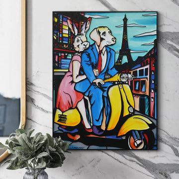 Their Dreams Came True in Paris (Original Painting)