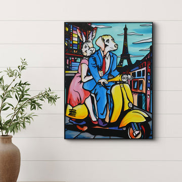 Their Dreams Came True in Paris (Original Painting)