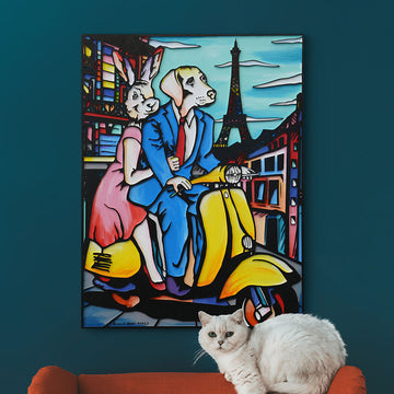 Their Dreams Came True in Paris (Original Painting)