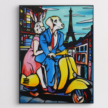 Their Dreams Came True in Paris (Original Painting)