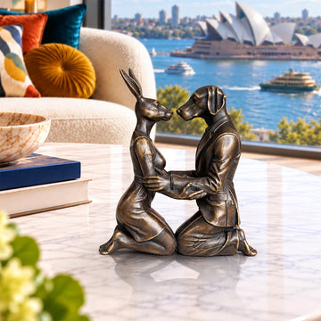 The Kiss that Lasted a Lifetime (Bronze Sculpture, Miniature)