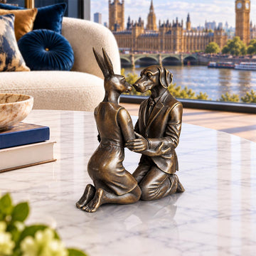 The Kiss that Lasted a Lifetime (Bronze Sculpture, Miniature)