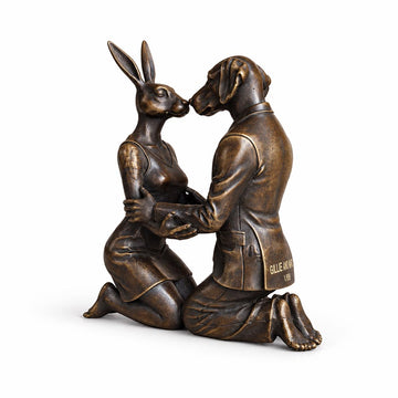 The Kiss that Lasted a Lifetime (Bronze Sculpture, Miniature)