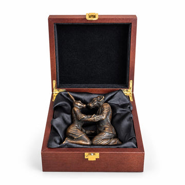 The Kiss that Lasted a Lifetime (Bronze Sculpture, Miniature)