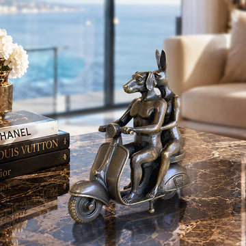 The Vespa Riders Forever (Bronze Sculpture, Small)