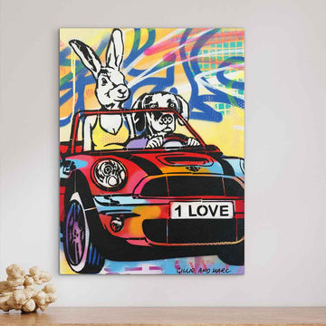 They Let Love Take the Wheel (Original Painting)