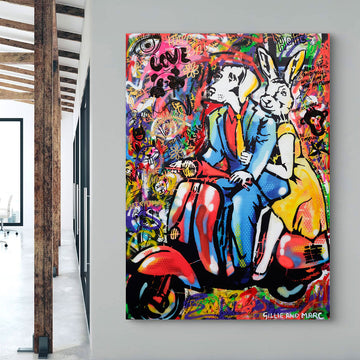 They Only Had Eyes for Each Other (Original Painting)