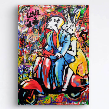 They Only Had Eyes for Each Other (Original Painting)