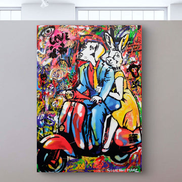 They Only Had Eyes for Each Other (Original Painting)