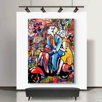 They Only Had Eyes for Each Other (Original Painting)