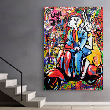 They Only Had Eyes for Each Other (Original Painting)