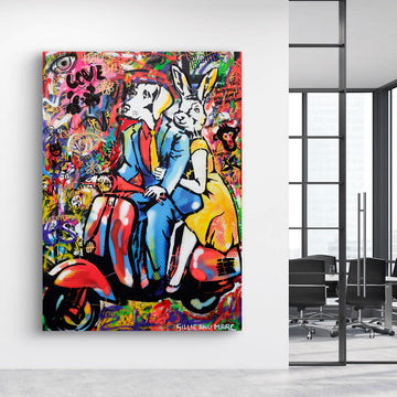 They Only Had Eyes for Each Other (Original Painting)