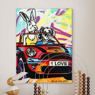 They Took Love Around the World (Original Painting)