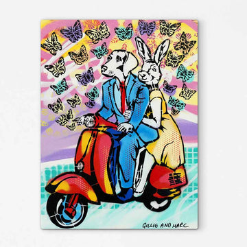 They Went Wherever the Butterflies Led Them (Original Painting)