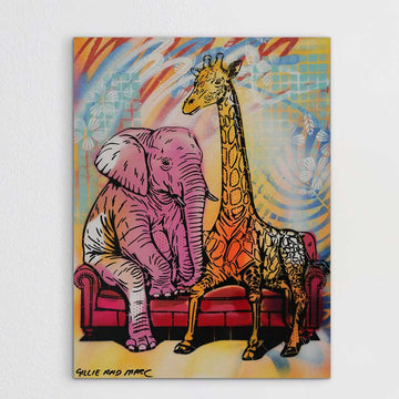 They Were Best Buddies (Original Painting)