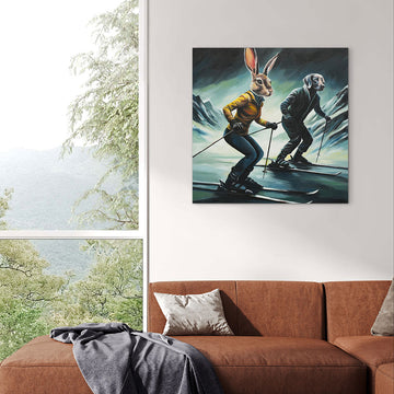 They Were Downhill All the Way (Original Painting)