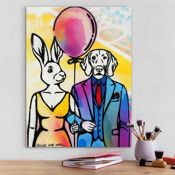 They Were Floating on Love (Original Painting)