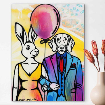 They Were Floating on Love (Original Painting)