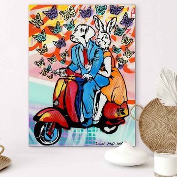 They Were Lost in a Butterfly Dream (Original Painting)