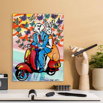 They Were Lost in a Butterfly Dream (Original Painting)