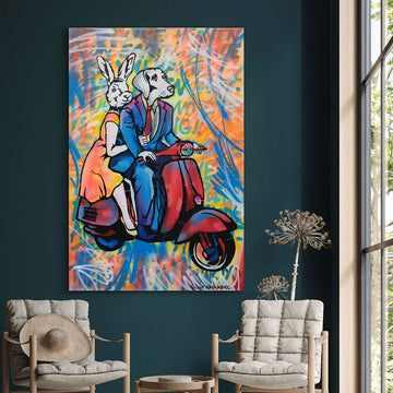 They Were So Much in Love (Original Painting)