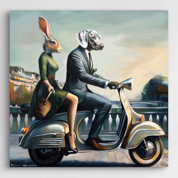 They Were Travelling the Road of Life Together (Original Painting)