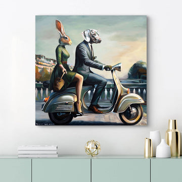 They Were Travelling the Road of Life Together (Original Painting)