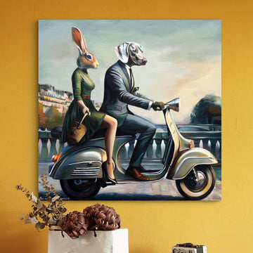 They Were Travelling the Road of Life Together (Original Painting)