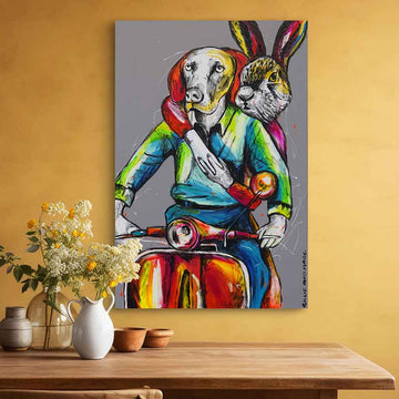 They Were on the Road to Love City (Original Painting)