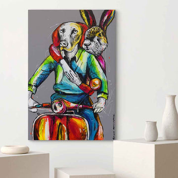 They Were on the Road to Love City (Original Painting)