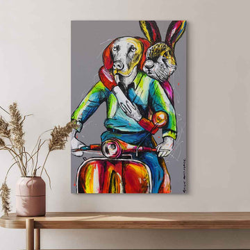 They Were on the Road to Love City (Original Painting)