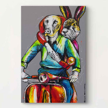 They Were on the Road to Love City (Original Painting)