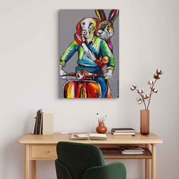 They Were on the Road to Love City (Original Painting)