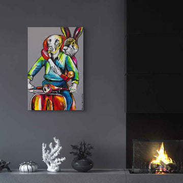 They Were on the Road to Love City (Original Painting)