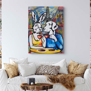 They Fell in Love in Paris (Original Painting)