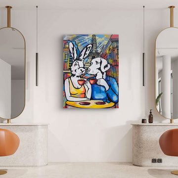 They Fell in Love in Paris (Original Painting)