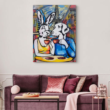 They Fell in Love in Paris (Original Painting)