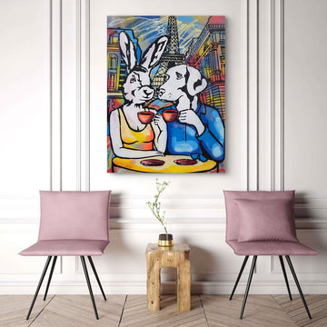 They Fell in Love in Paris (Original Painting)