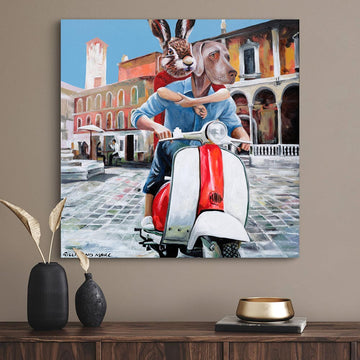 They were on a new adventure to everywhere (Original Painting)