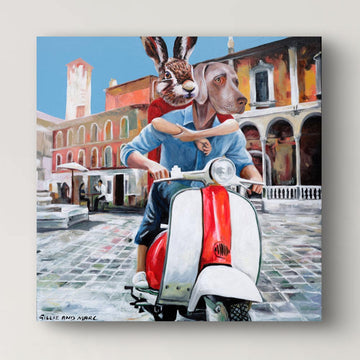 They were on a new adventure to everywhere (Original Painting)