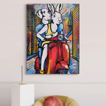 They Were Riders on a Mission (Original Painting)