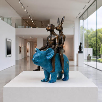 They Loved Koalas (Bronze Sculpture, Miniature Collection)