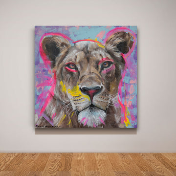 Through Her Eyes She Could See Love (Original Painting)